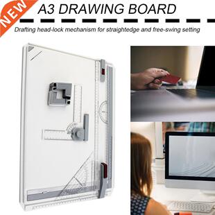 New Portable A3 Drawing Board Table Draft Painting Boards Wi