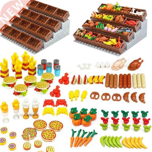 Food Building Blocks City Friend Accessories Bread Chips Roa
