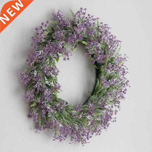 40cm Simulation Lavender Wreath Garland For Front Door