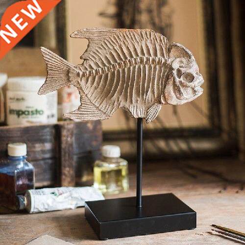 Prehistoric Fossil Series Fishbone Art Decoration Retro
