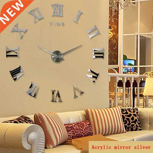 Diy Wall Cock Promotion New Home Decor Large Roman Mirror Fa