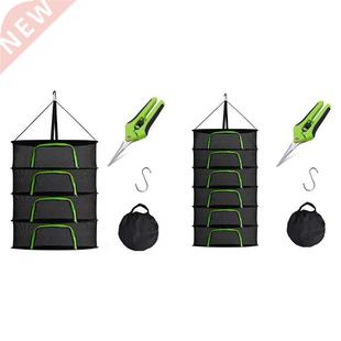 2Ft Herb Drying Rack Plant Hanging Mesh Dry Net W/Green U