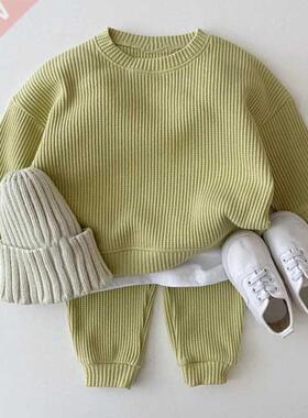 Bear Leader Korean Baby Cotton Kintting Clothing Sets Kids B