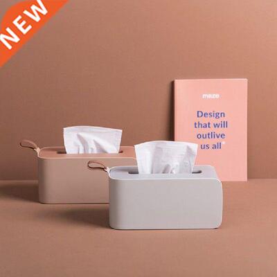 New Napkin Holder Square Shape Plastic Tissue Box Case Home