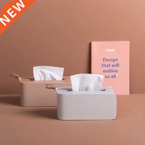 New Napkin Holder Square Shape Plastic Tissue Box Case Home
