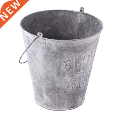 Patio Balcony Porch for Iron Bucket Decoration Flowerpot
