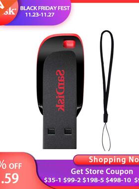 100% Original Cruzer Blade CZ50 SB Flash Drive 128GB 64GB 3