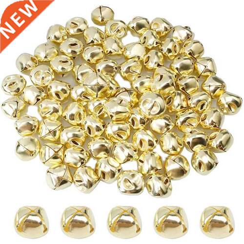 100 Pieces Jingle Bells, 15mm Metal Jingle Bells Mini Craft