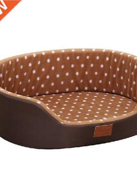 Dog Bed Warm Dot Pattern Top Quality Dog House Sofa Kennel