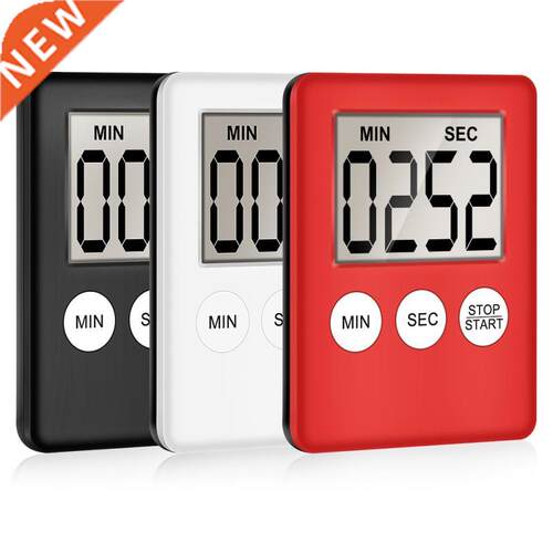 1Pc 7 Colors Kitchen Timer Square Cooking Count Up Countdown