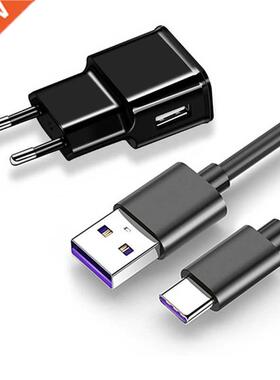 Fast Charger Adapter With Micro USB Type C Data Sync Cable