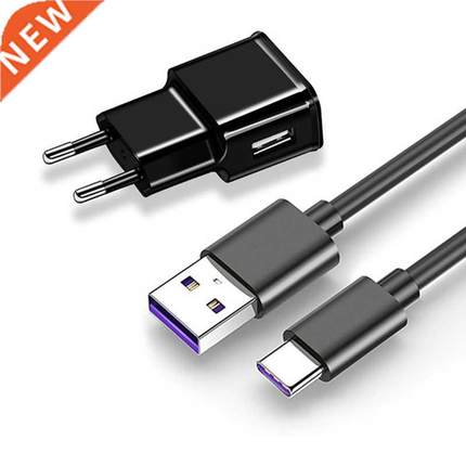 Fast Charger Adapter With Micro USB Type C Data Sync Cable