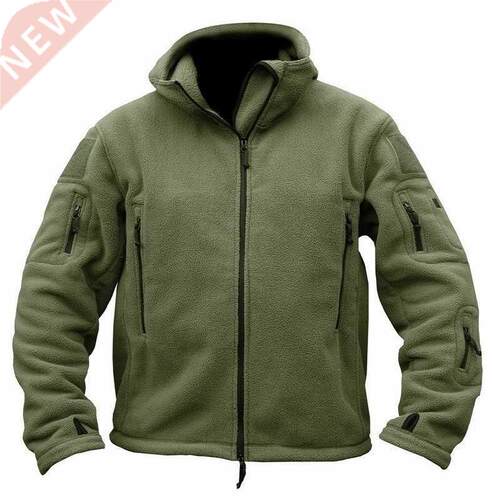 Men US Military Winter Thermal Fleece Tactical Jacket Outdoo