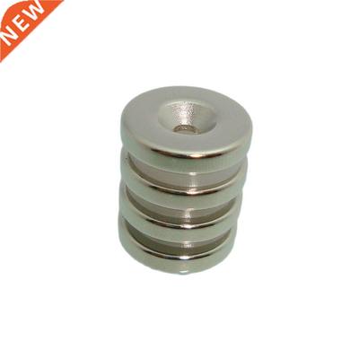 6Pcs Dia15x3mm With Hole D3mm N52 Rare Earth Neodymium Stron