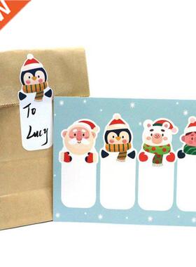20-80Pcs Fashion Cartoon Cute Merry Christmas Stickers Label