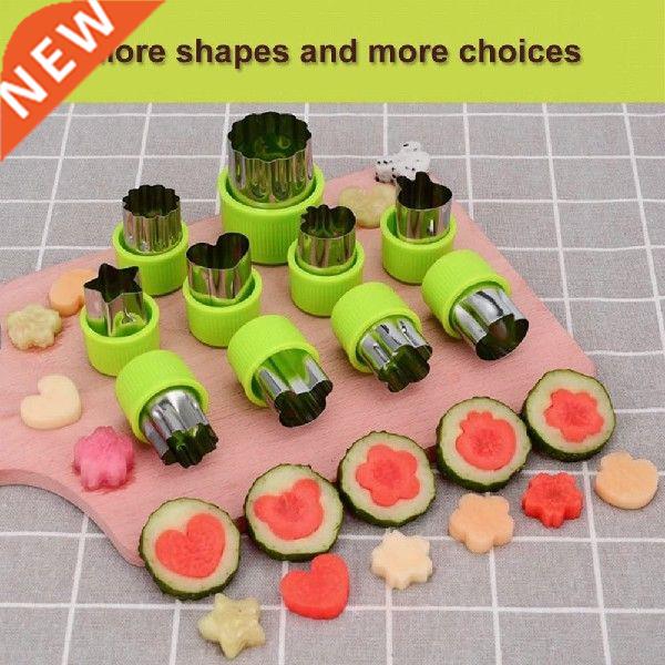 9Pcs Cookie Shape Cutter Mold Fruit Vegetable Stainless