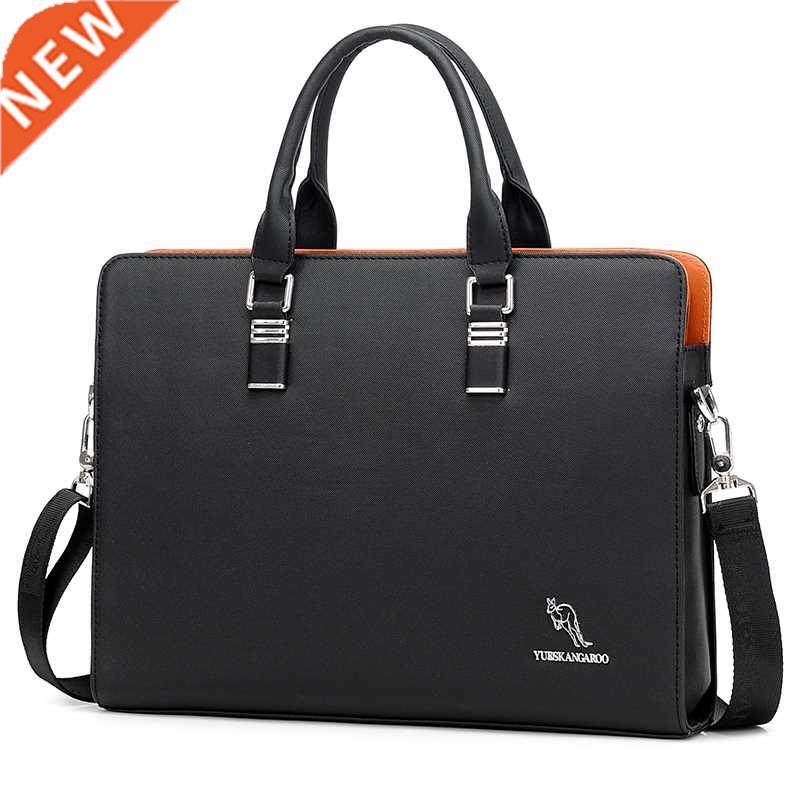 Fashion Men Briefcase Bag Business Famous Brand Leather Larg