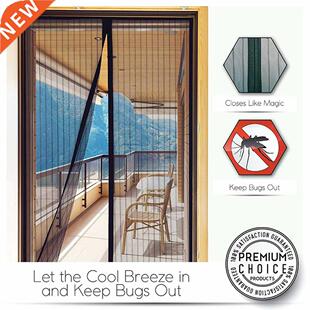 Tool-free Magnetic Mosquito Net Summer Anti Bug Fly Door Cur