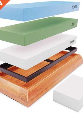 Premium Extra Large Sharpening Stone Set- Whetstone Knife