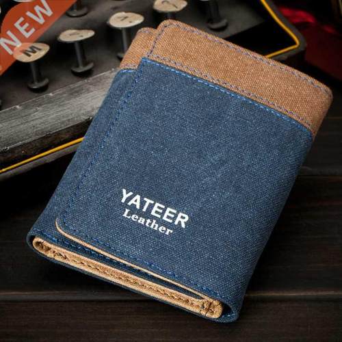 Retro Men's Wallet Business ID Card Holders Purse Small Leat