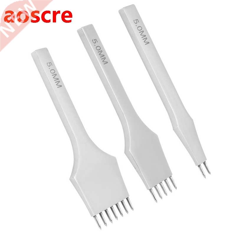 leather craft tools hole punching Leather Prong Chisel Row H