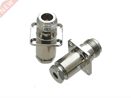 1Pcs Connector N Female jack 4-holes Flange Clamp RG58 RG142