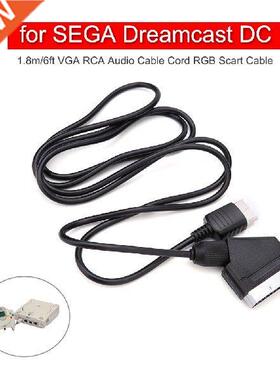 1.8m/6ft VGA RCA Audio Cable Cord RGB Scart Cable for SEGA