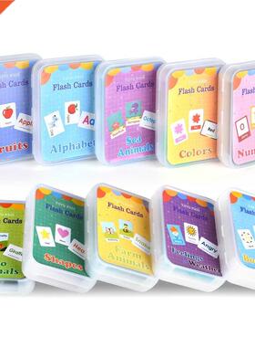 Kids Montessori Baby Learn English Word Card Flashcards Cogn