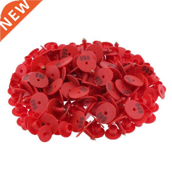 100PCS Pre Numbered Livestock Identification Ear Tag For