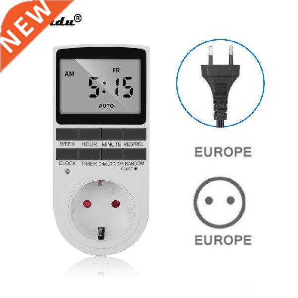 kebidu 230V 50Hz Digital Timer Switch Socket 12/24 Hour