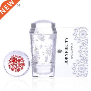 BORN PRETTY Nail Art Templates Clear Jelly Silicone Stamper