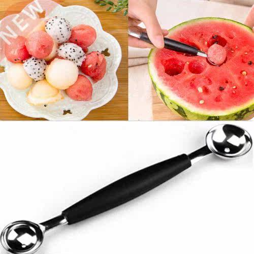 1PC Stalinless Steel Dual Double-end Melon Baller Scoop Frui