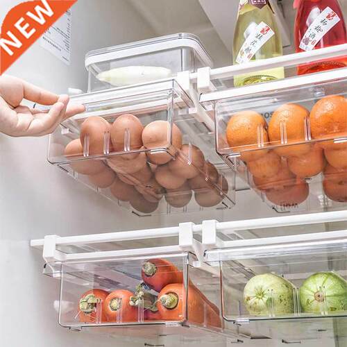 Transparent Refrigerator Organizer Bin Storage Box Compartme