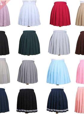 Japanese Pleated Cos Macarons High Waist Skirt Women'