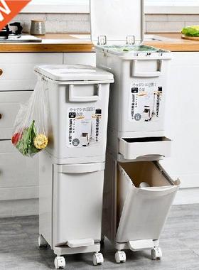Table Separate Kitchen Trash Can Kitchen Sorting Dumpster