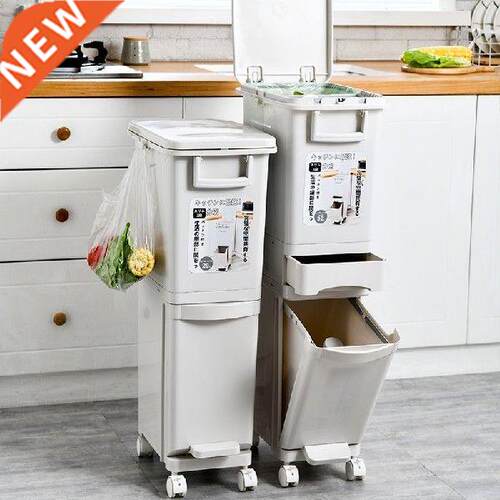 Table Separate Kitchen Trash Can Kitchen Sorting Dumpster
