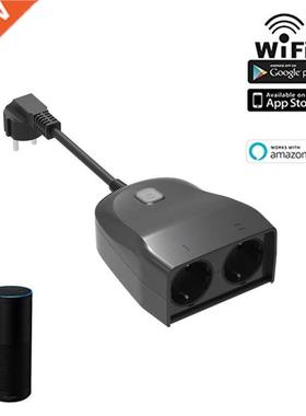 WiFi Smart Socket Voice Control EU Plug Powstro IP44 Waterpr