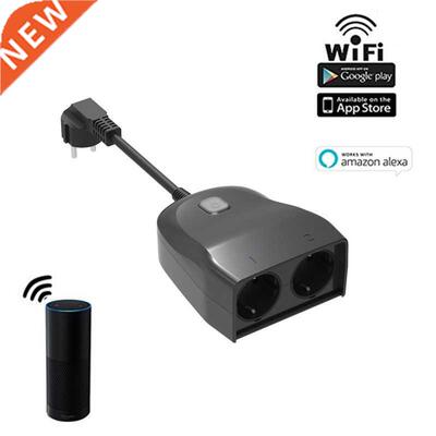 WiFi Smart Socket Voice Control EU Plug Powstro IP44 Waterpr
