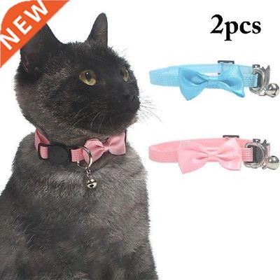 2pcs Pet dog Bow Cat Collar Dog collar Fashion Lovely Nylon