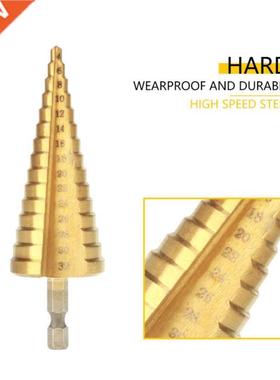 1Pcs High Speed Steel Step Cone Drill Bit Hole Cutter Hex Sh