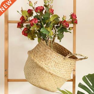 Handmade Bamboo Storage Baskets Seagrass Wicker Basket Garde