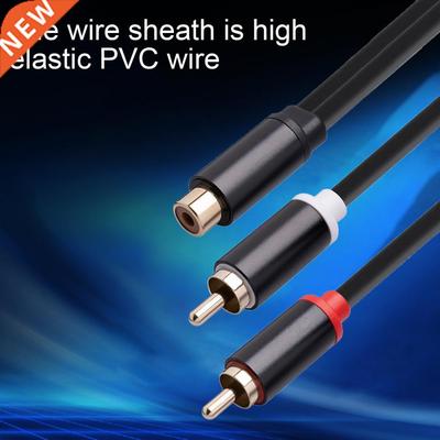 0.3m Audio Cable Gold Plated Plug Anti-interference RCA Fema