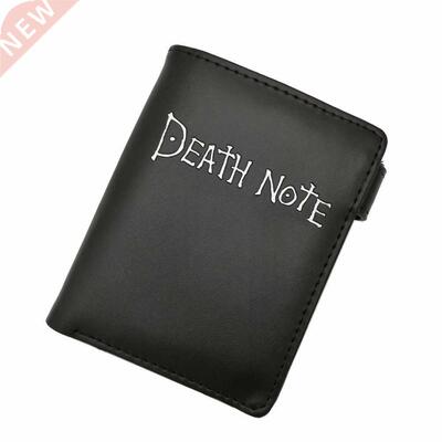 Death Note Anime Black Leather Wallet Men Women Card and Pho