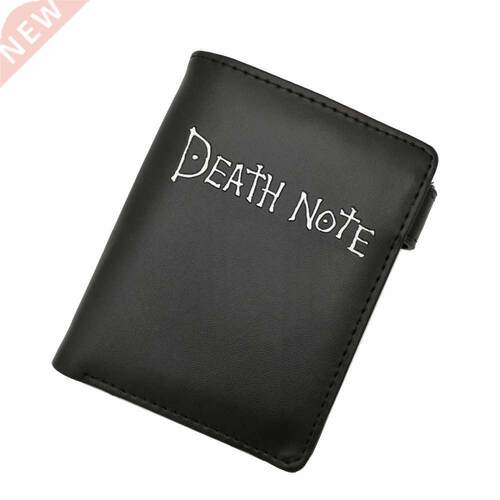Death Note Anime Black Leather Wallet Men Women Card and Pho - 封面