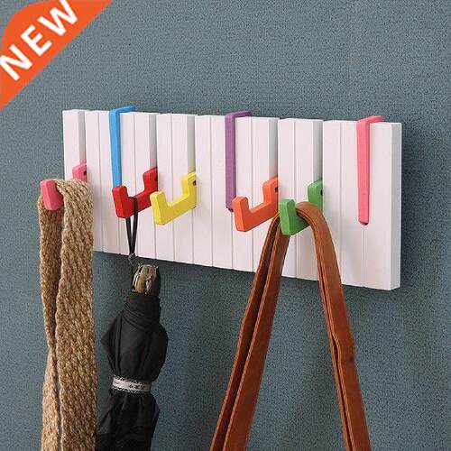 Piano Hanger Piano Coat Rack With Multiple Hooks Wooden Art