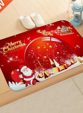 1PC Christmas Mat Outdoor Carpet Doormat Santa Ornent Chri