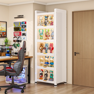 手办展示柜模型玩具透明收纳陈列柜盲盒积木痛柜防尘亚克力置物架