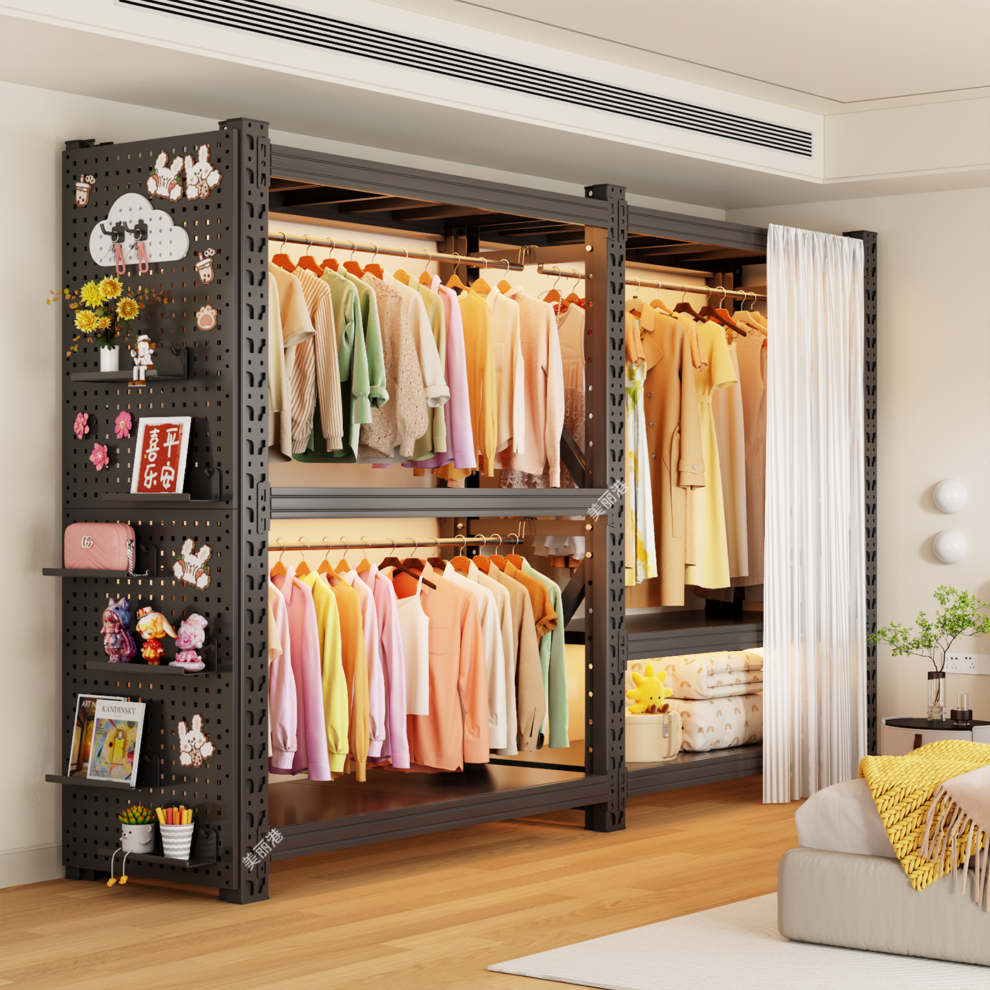 爆卖10w+送货上门】货架衣柜防尘