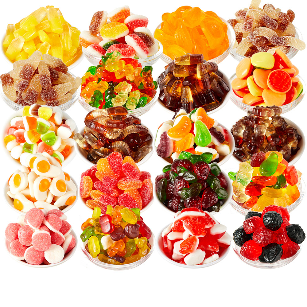 优之良品多口味橡皮糖 儿童QQ糖软糖 水果味果汁节日喜庆礼糖零食