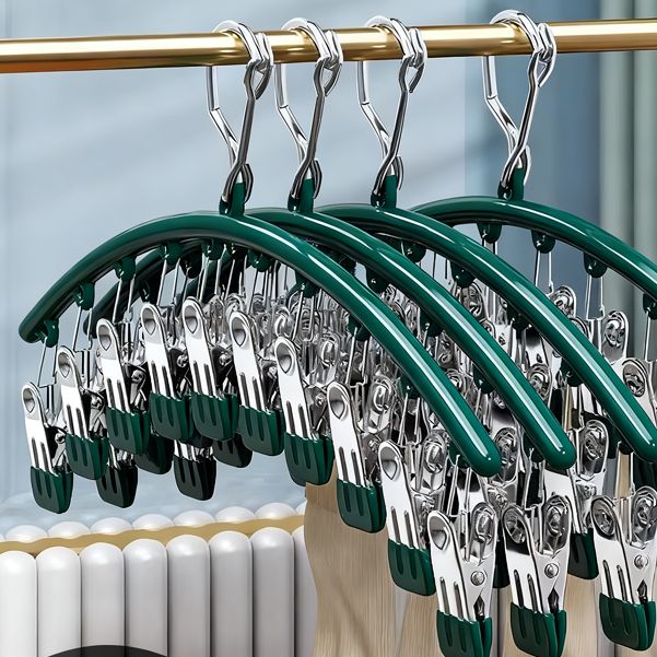 不锈钢袜子夹多夹子防风无痕家用晾内裤衣架多功能晒袜子专用神器